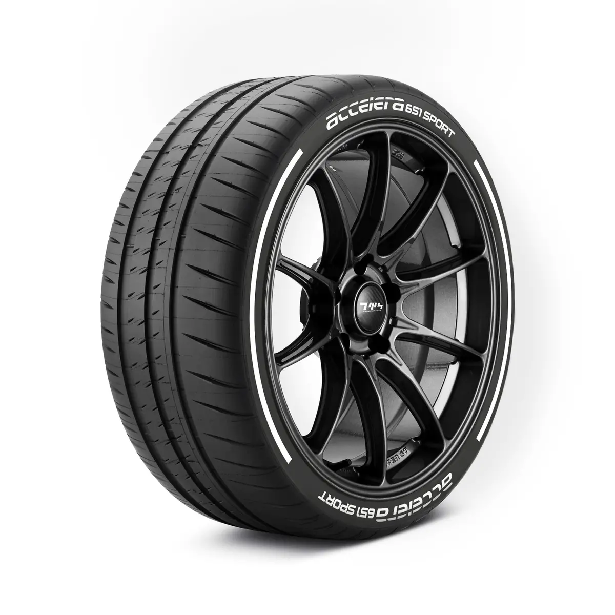 Accelera 651 Sport Tyre Stickers Kit With Pinstripes 1