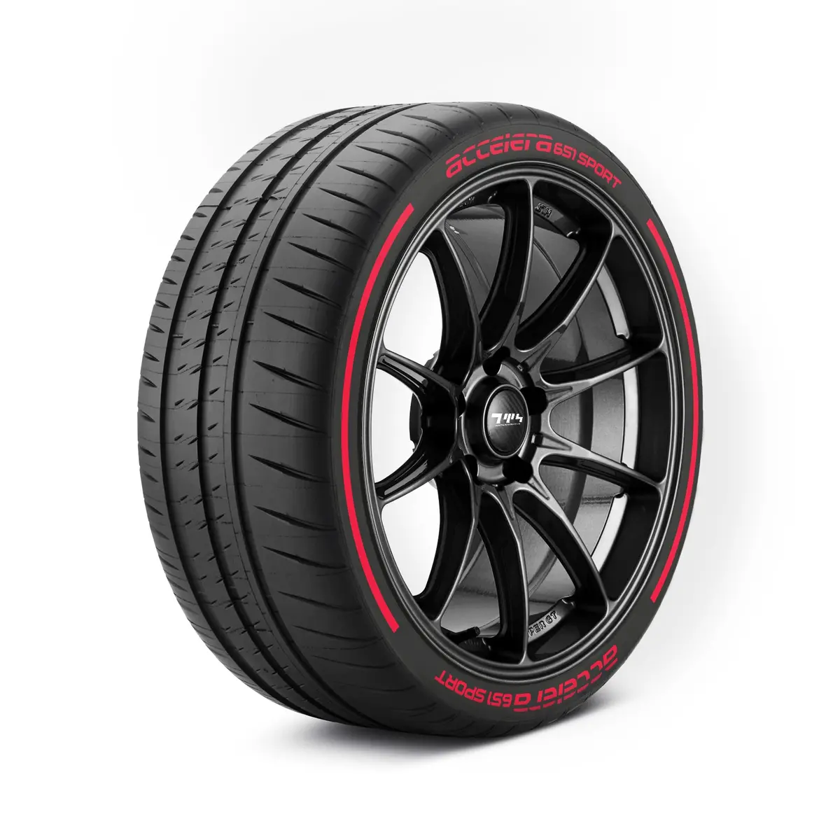 Accelera 651 Sport Tyre Stickers Kit With Pinstripes 2