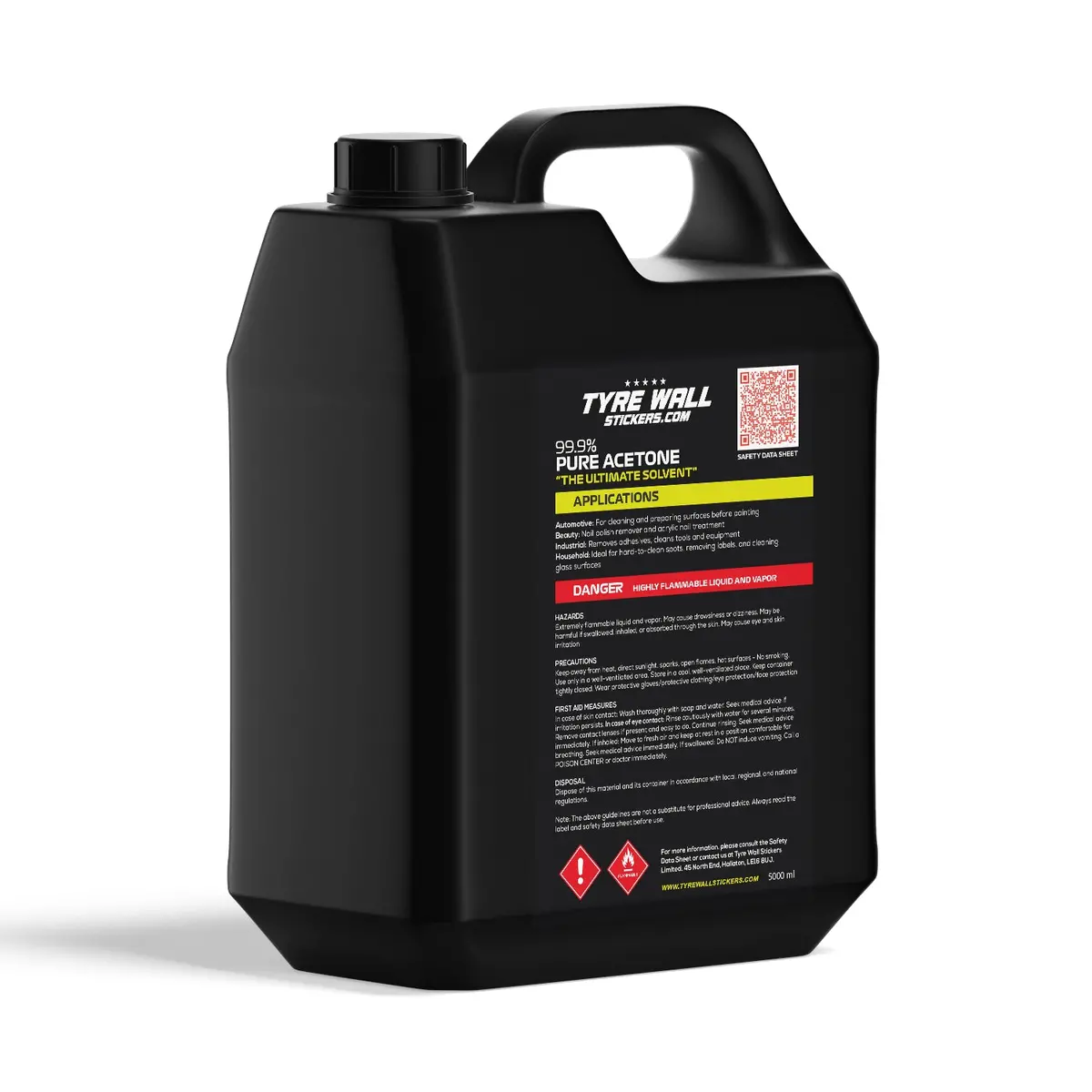 Pure Acetone - 99% 5L 1