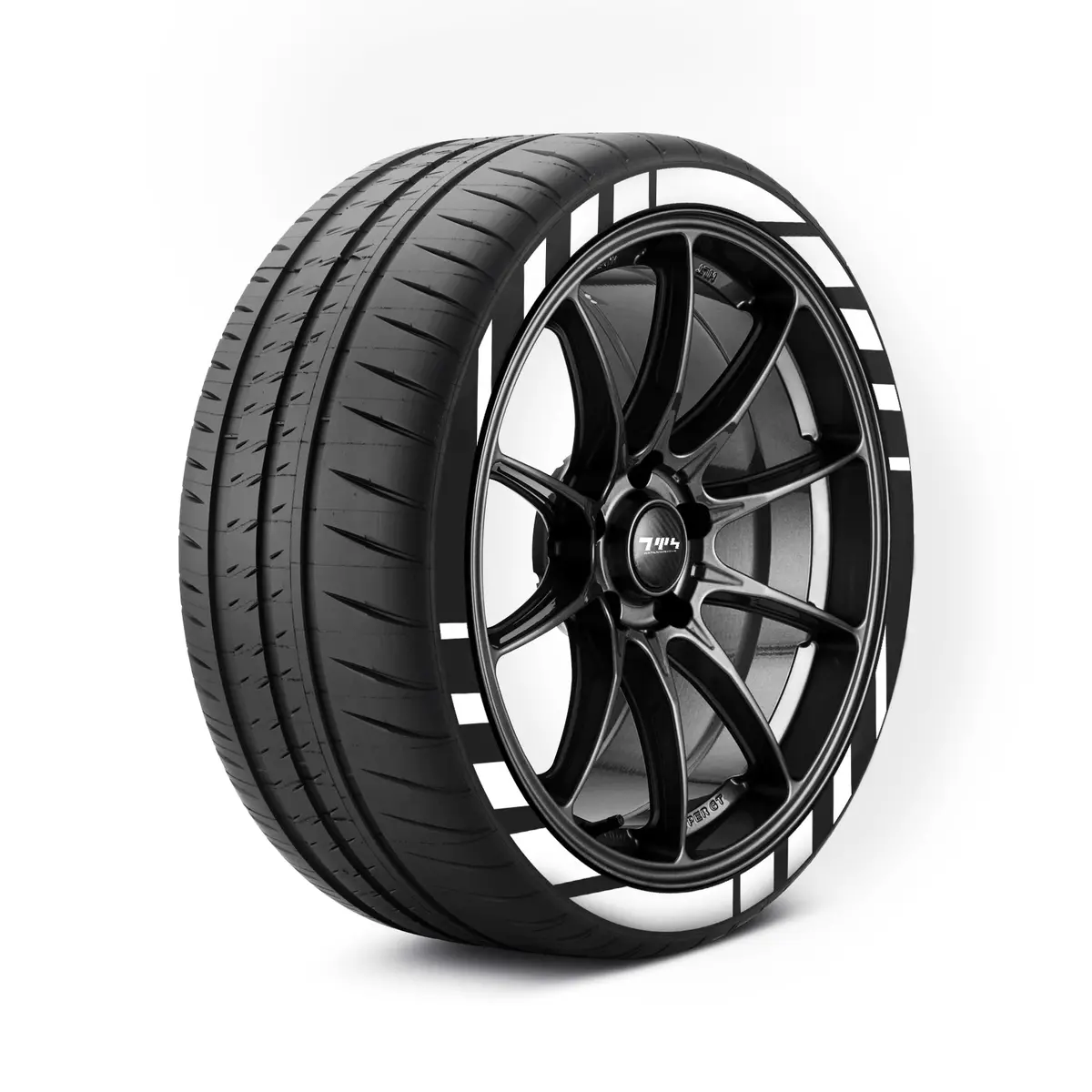 Audi Gt3 Flare Tyre Stickers Kit 1