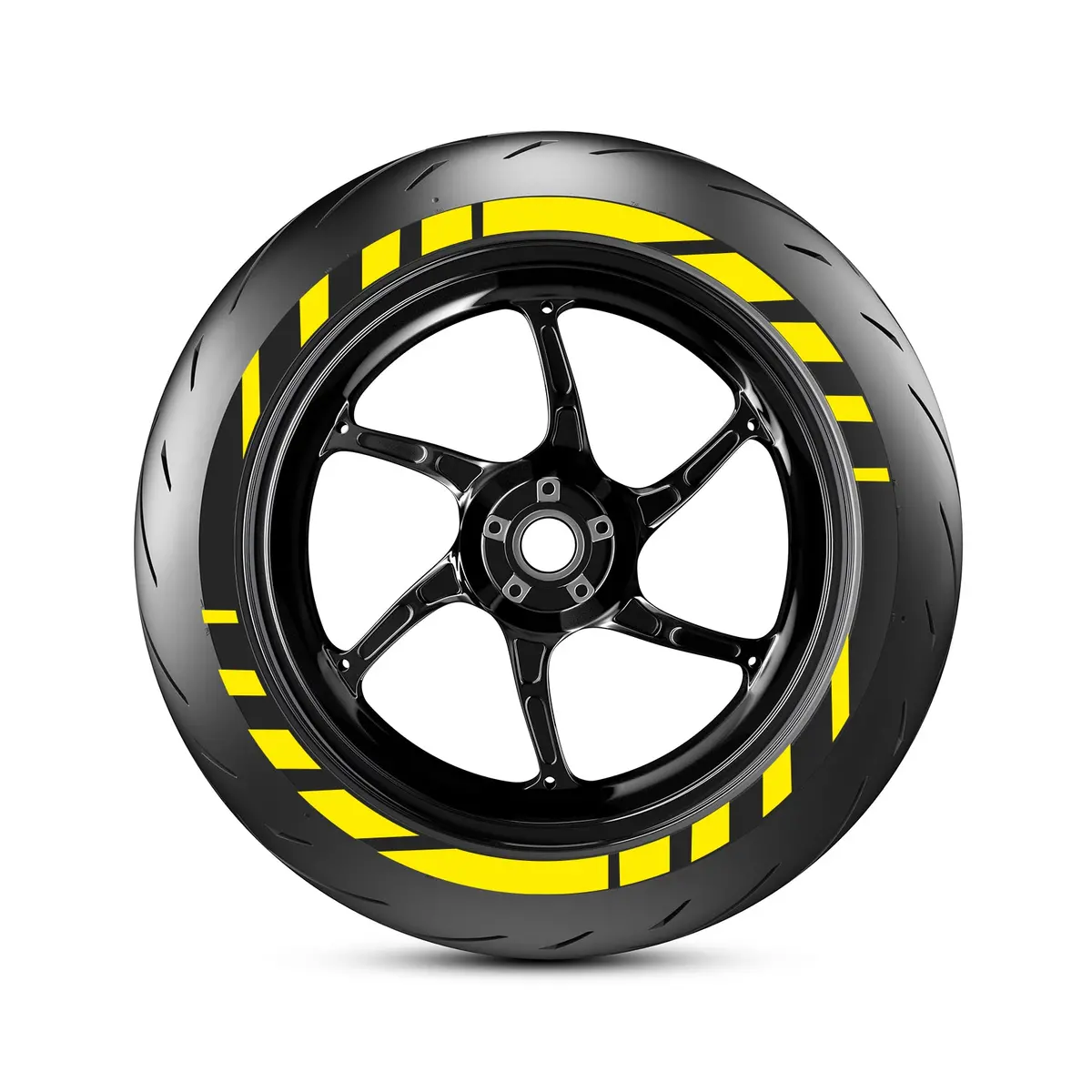 Gt3 Inspired Dashed Line Motorbike Tyre Stickers Kit 1