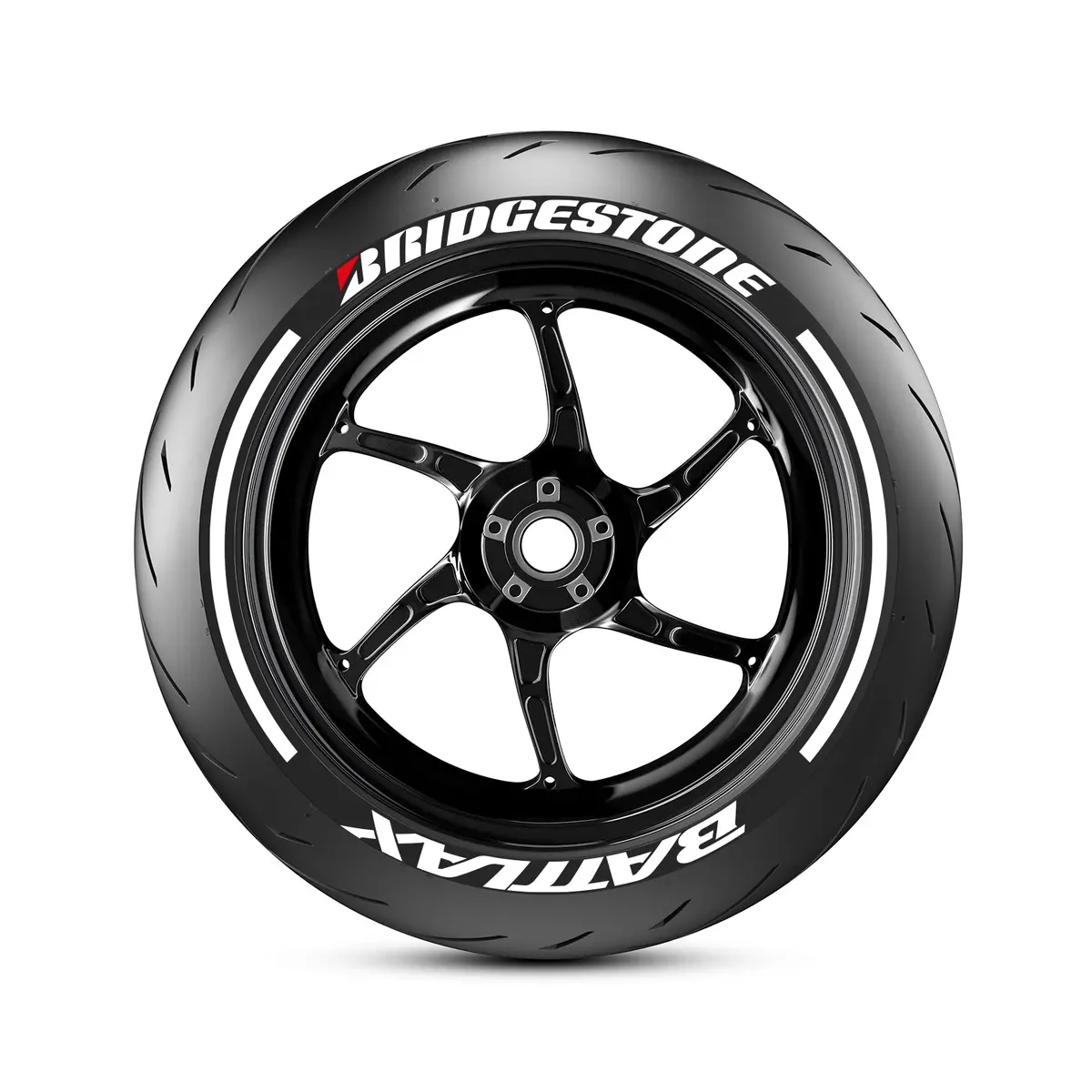 Bridgestone Battlax Motorbike Tyre Stickers With Pinstripes Kit 1