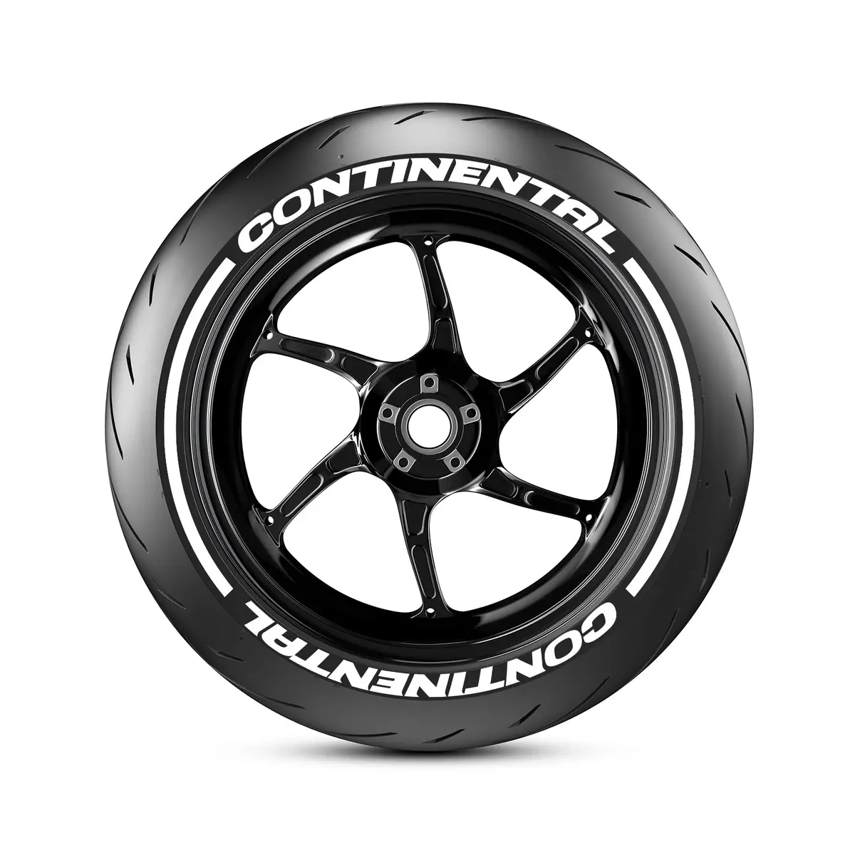 Continental Motorbike Tyre Stickers With Stripes Kit 1