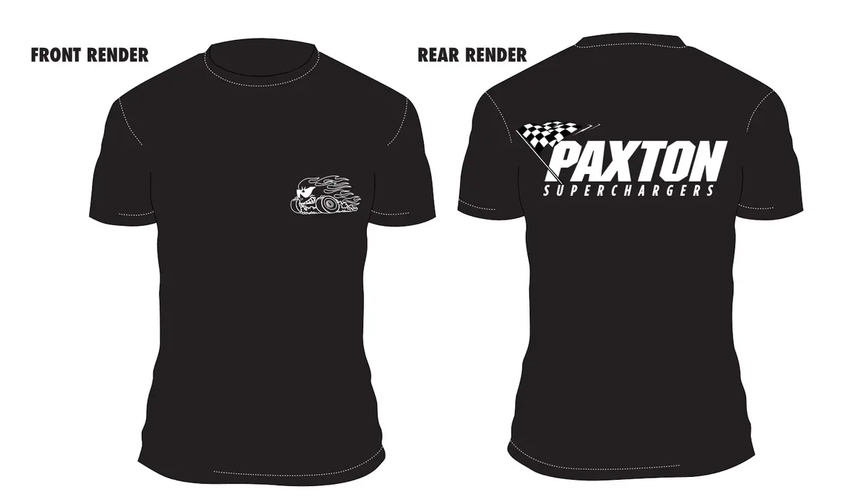 Paxton - "Flag" Design T-Shirt (Black) 1