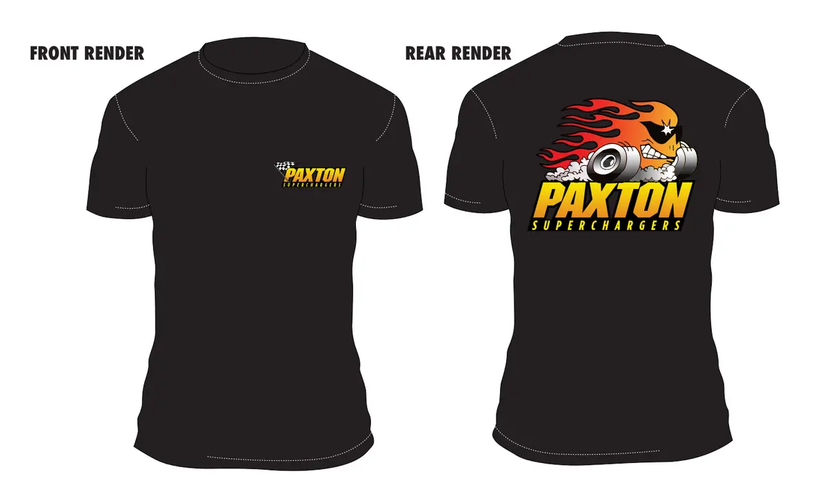 Paxton - "Flame Head Dude" Design T-Shirt 1