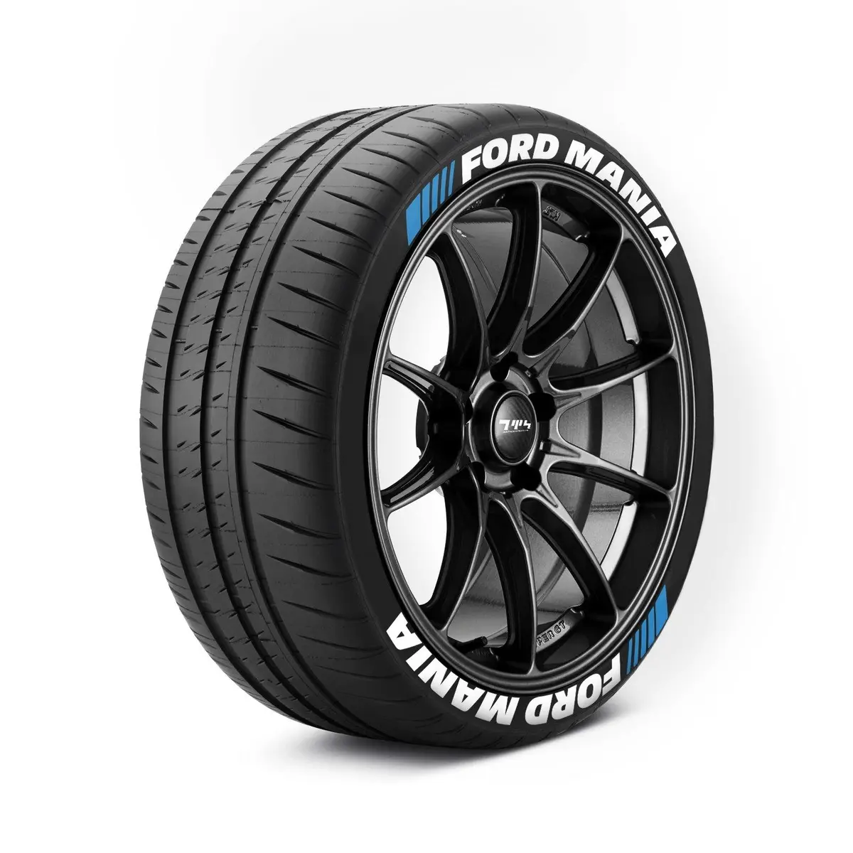 Ford Mania Dashed Line Tyre Stickers Kit 1
