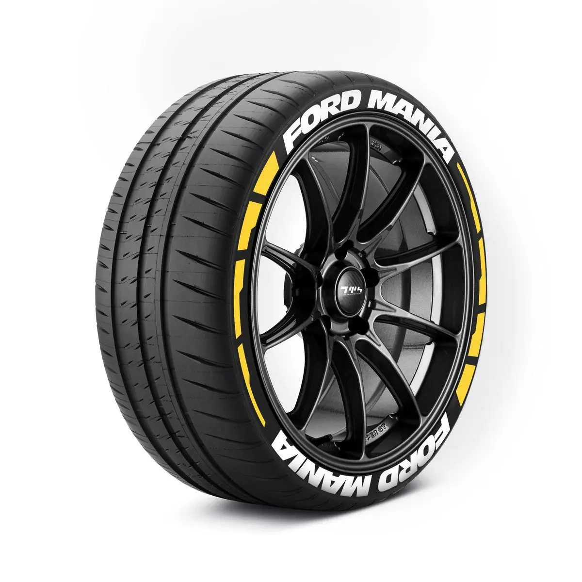 Ford Mania Tyre Stickers With Flares Kit 1