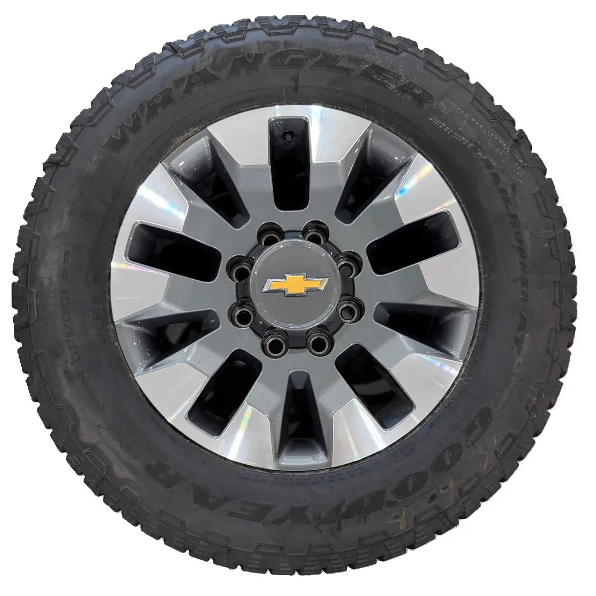 Chevrolet Silverado Hd  20" Machined Grey Wheels, 275/65R20 Tires, Set Of 4, Part# Q86 1