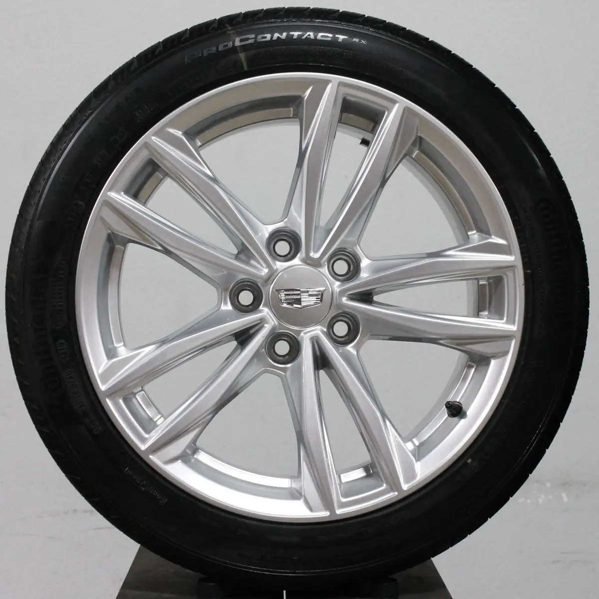 Cadillac Ct4 17" Silver Wheels, 225/45R17 Continental Tires, Set Of 4, Part # Rid 1