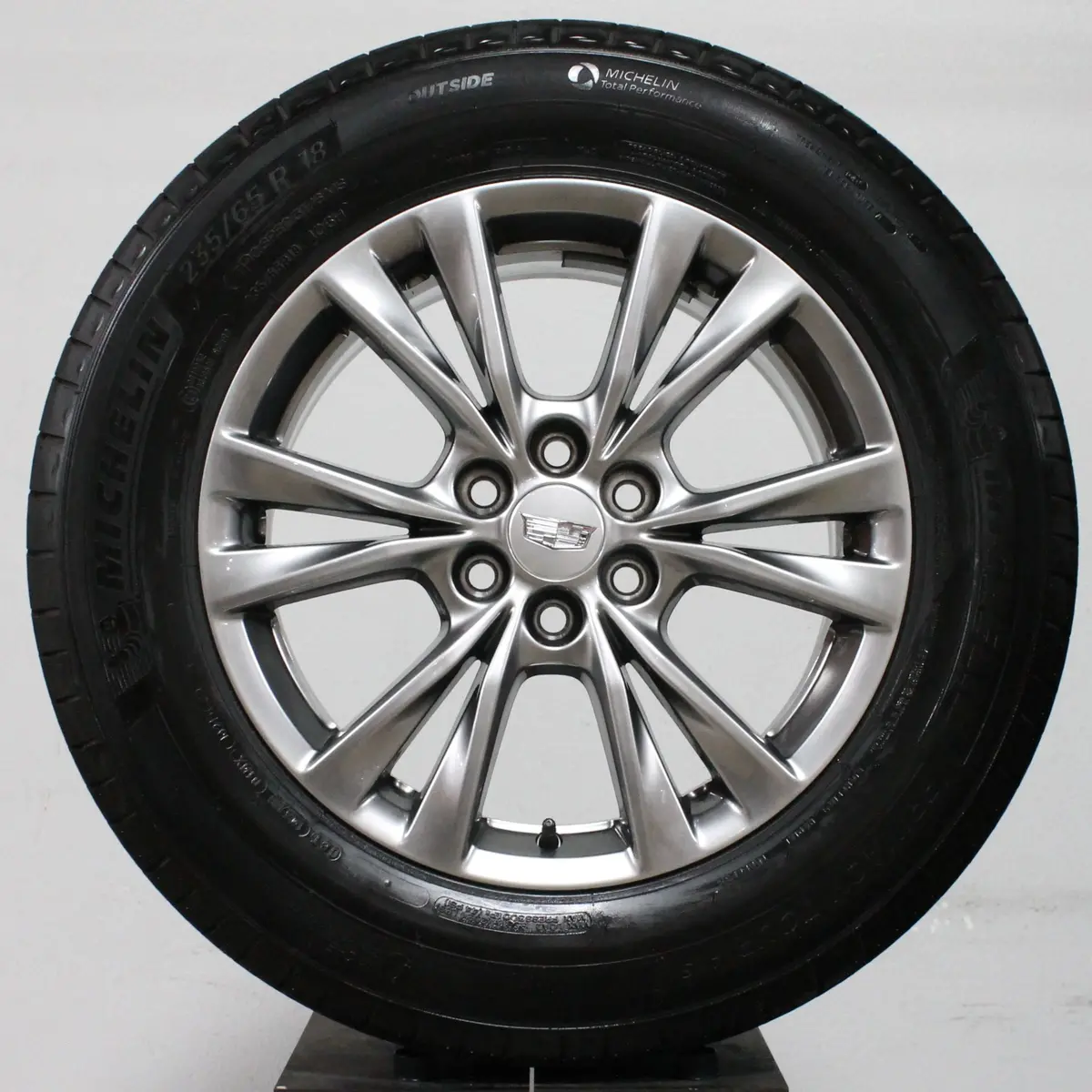 Cadillac Xt-5 18" Smoked Silver Wheels, 235/65R18 Tires, Set Of 4, Part # Q6y 1