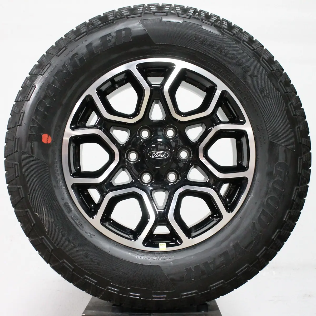 Ford F150 18" Black  / Machined Wheels, 275/65R18 Goodyear,, Set Of 4, Part# F15095049 1