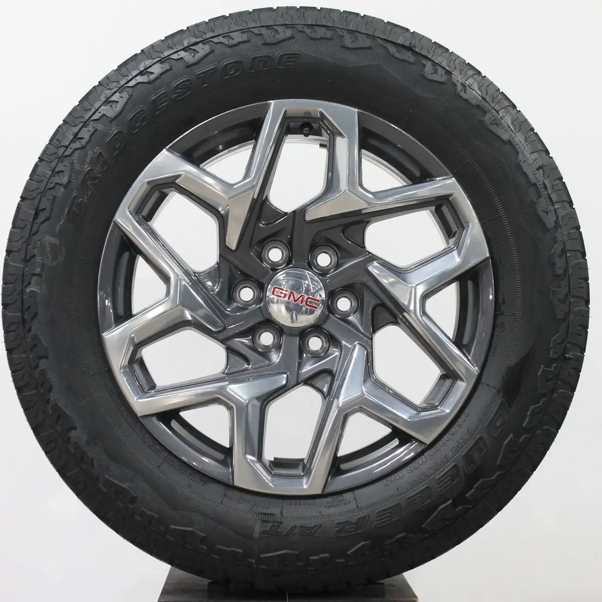 Gmc Sierra 20" Grey Machined Wheels, 275/60R20 Bridgestone A/T Tires, Set Of 4, Part Nzd2022at 1