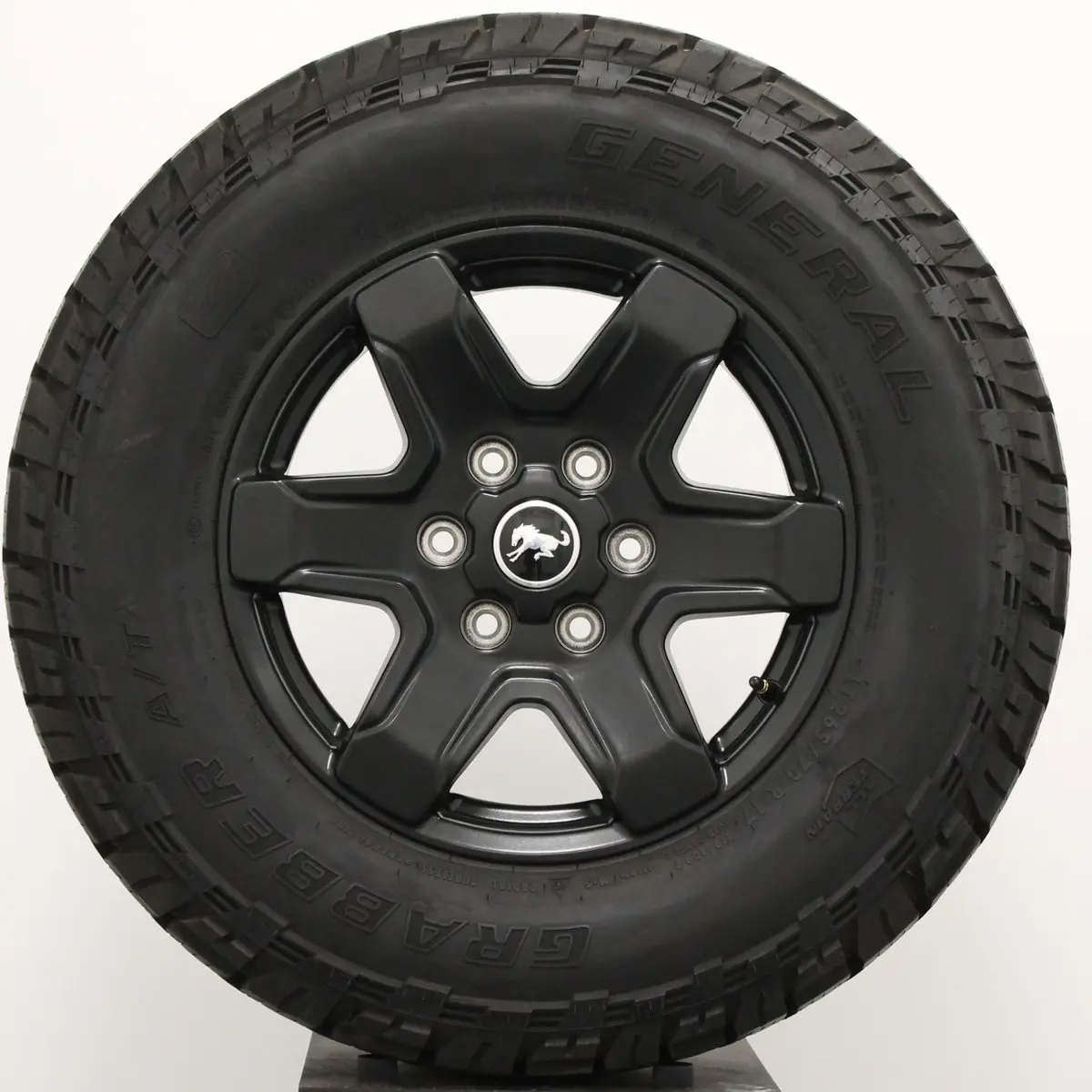 Ford Bronco 17" Black Wheels W/ 265/70R17 General Atx, Part# Bronco10383 1