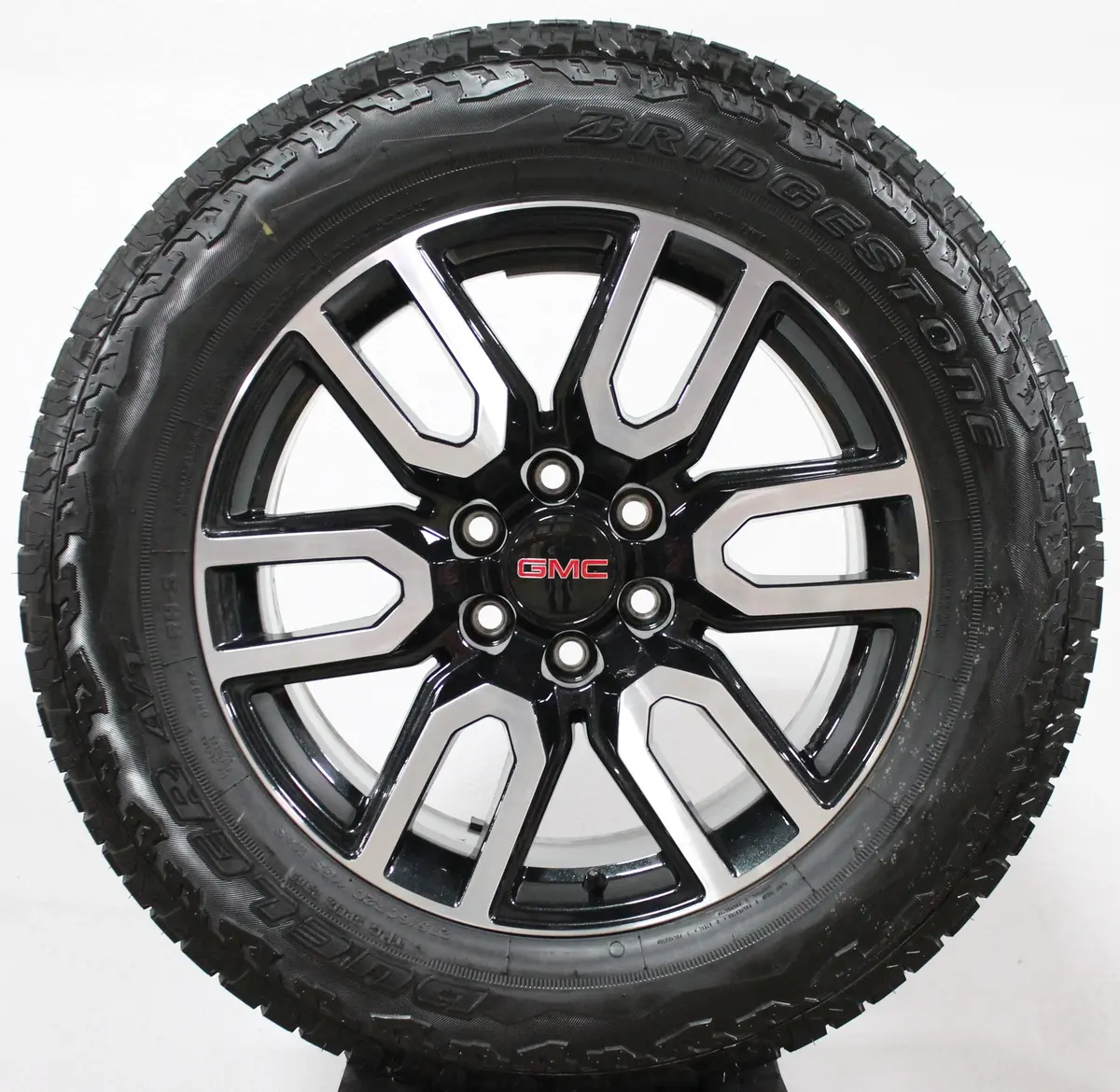 Gmc Sierra At4 20" Black / Machined Wheels, 275/60R20 Bridgestone Set Of 4, Partt# Nzh 1