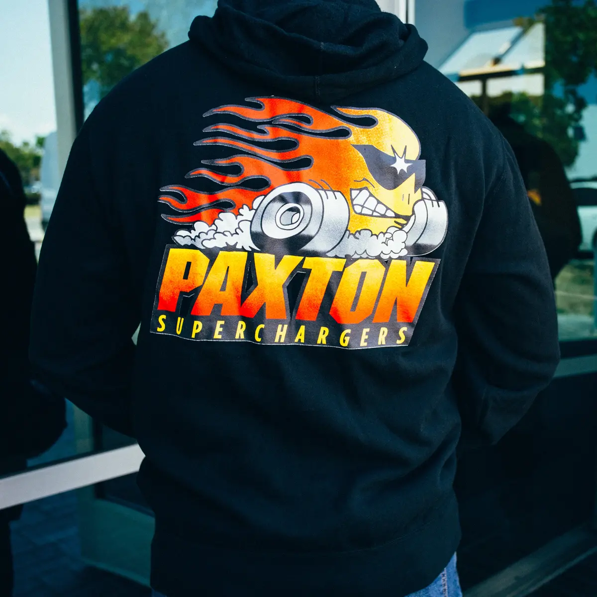 Paxton Superchargers Flame Head Dude Zip-Up Hooded Sweatshirt... 1