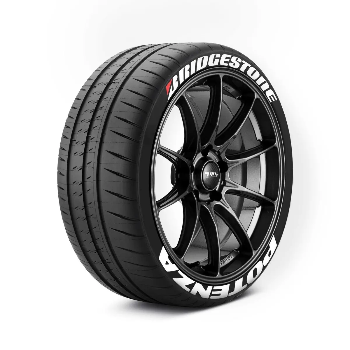 Stretched Bridgestone Potenza Tyre Stickers Kit 1