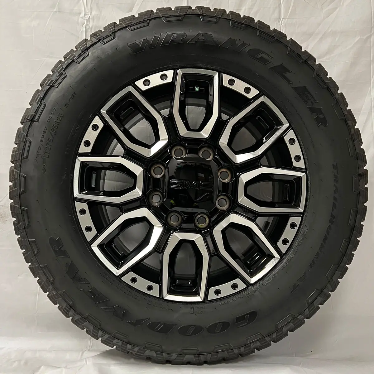 Gmc Sierra Hd  20" Black / Machined Wheels, 275/65R20 Goodyear Tires, Set Of 4, Part# Sq9 1