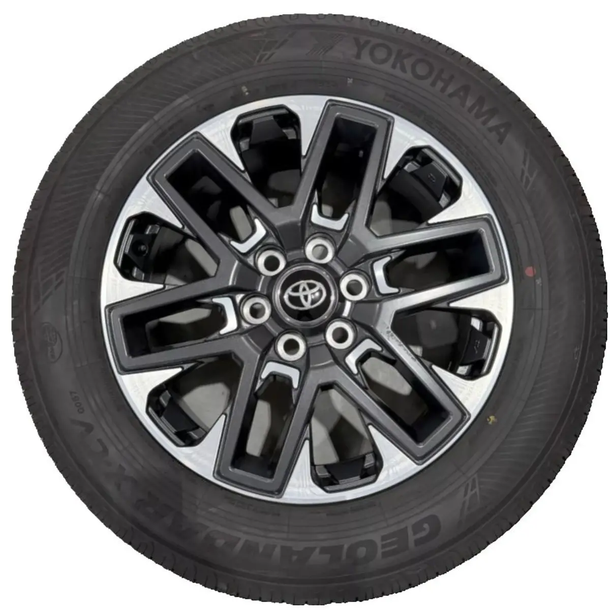 23-Up Toyota Tundra & Sequoia 20" Grey / Machined Wheels W/ 265/60R20 Yokohama Tires 1