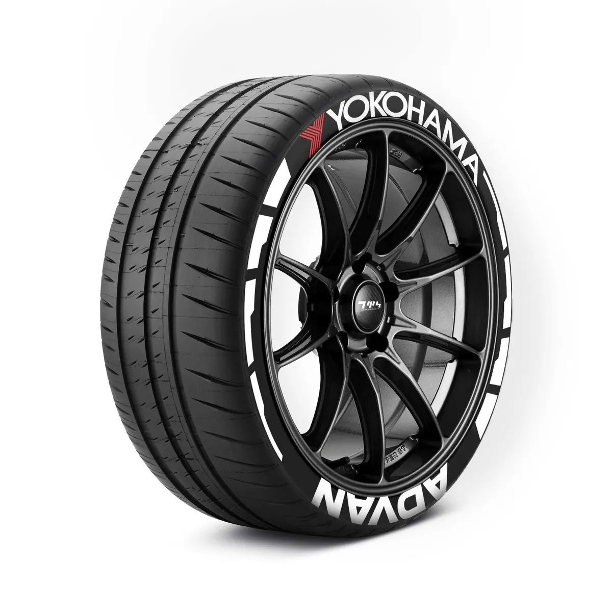 Yokohama Advan Tyre Stickers With Flares Kit 1