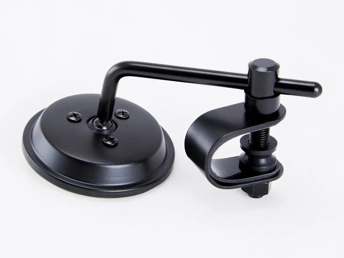 Mirror, 3" Round, Universal, Clamp-Type, Black 1
