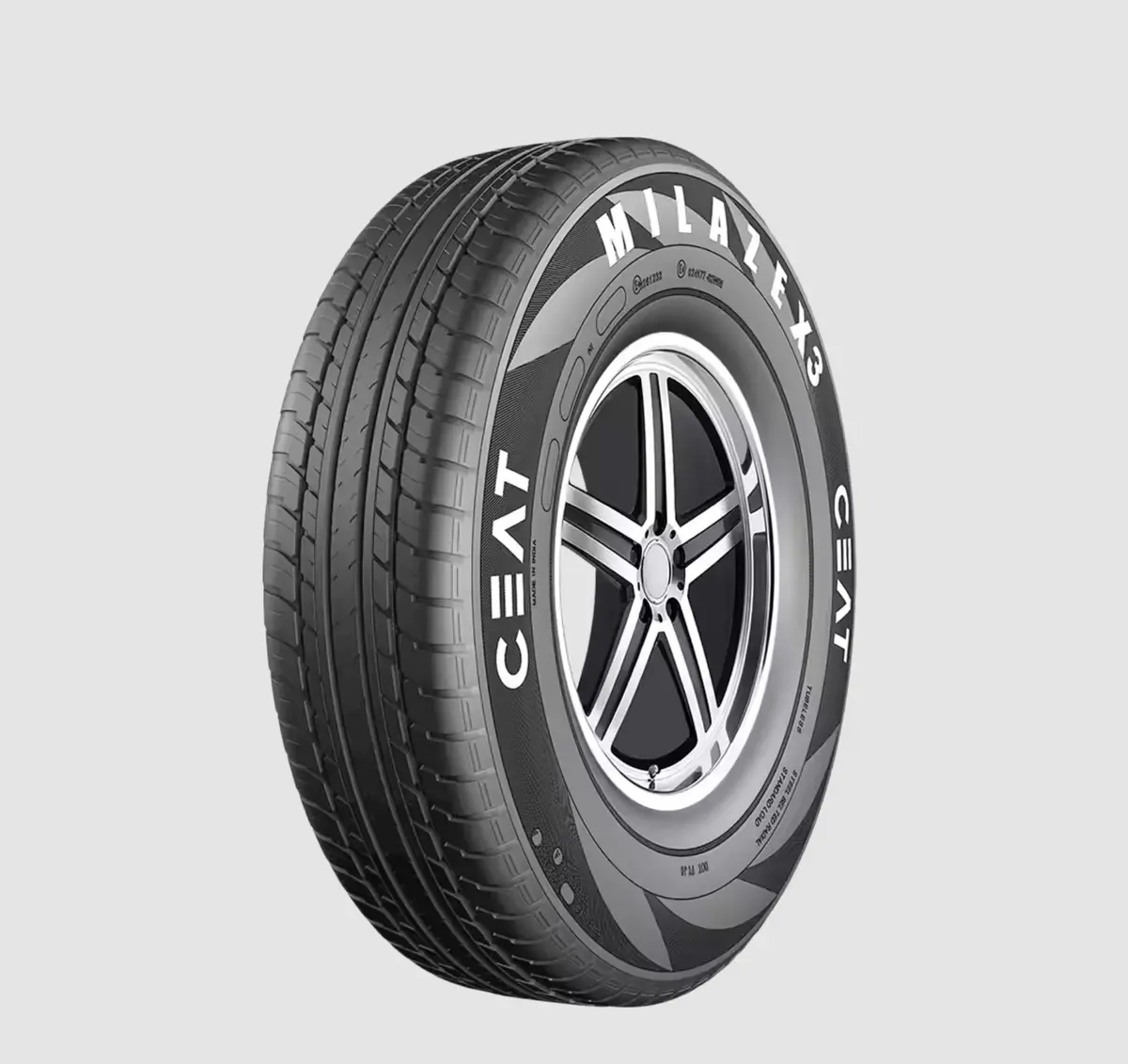 Ceat - 165/80R14 85S Milaze X3 - Tubeless Car Tyre 1