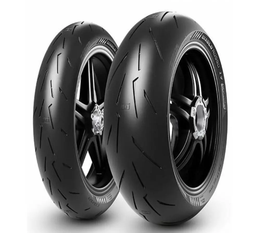 Pirelli - 200/55-Zr17 Diablo Rosso 4 Corsa Tubeless 78W Tyre | Rear 1