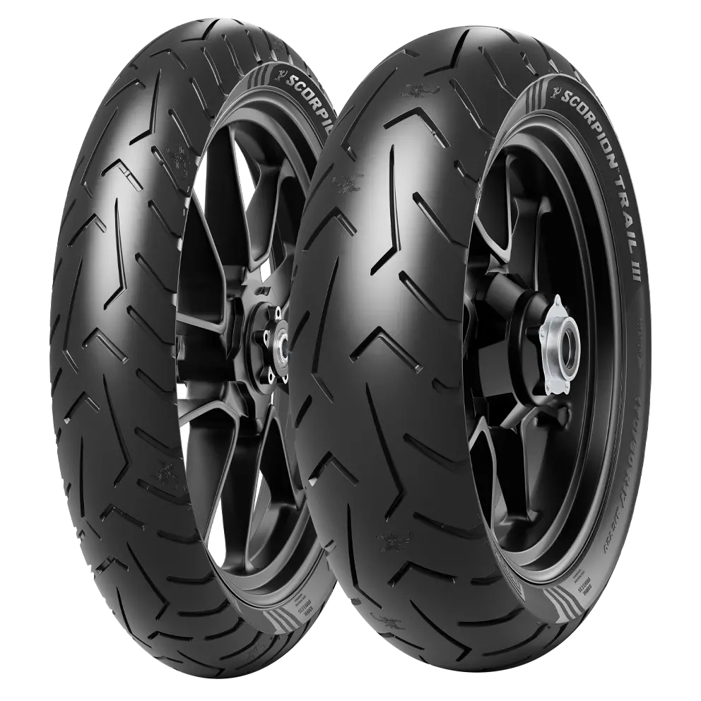 Pirelli Scorpion Trail 3 - 110/80-R19 59V And 150/70-R17 69V Tubeless Tyre | Front & Rear 1