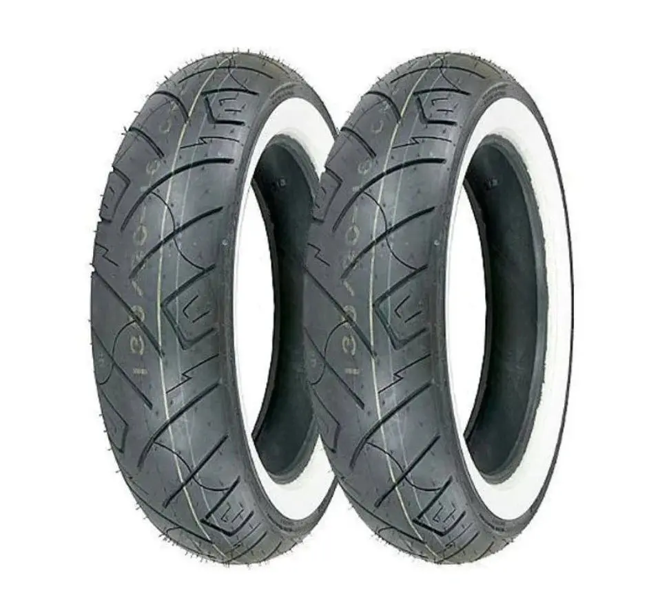 Shinko Sr777 - 100/90-19 And 150/80 B16 Tubeless Tyre | Set (White Wall) 1