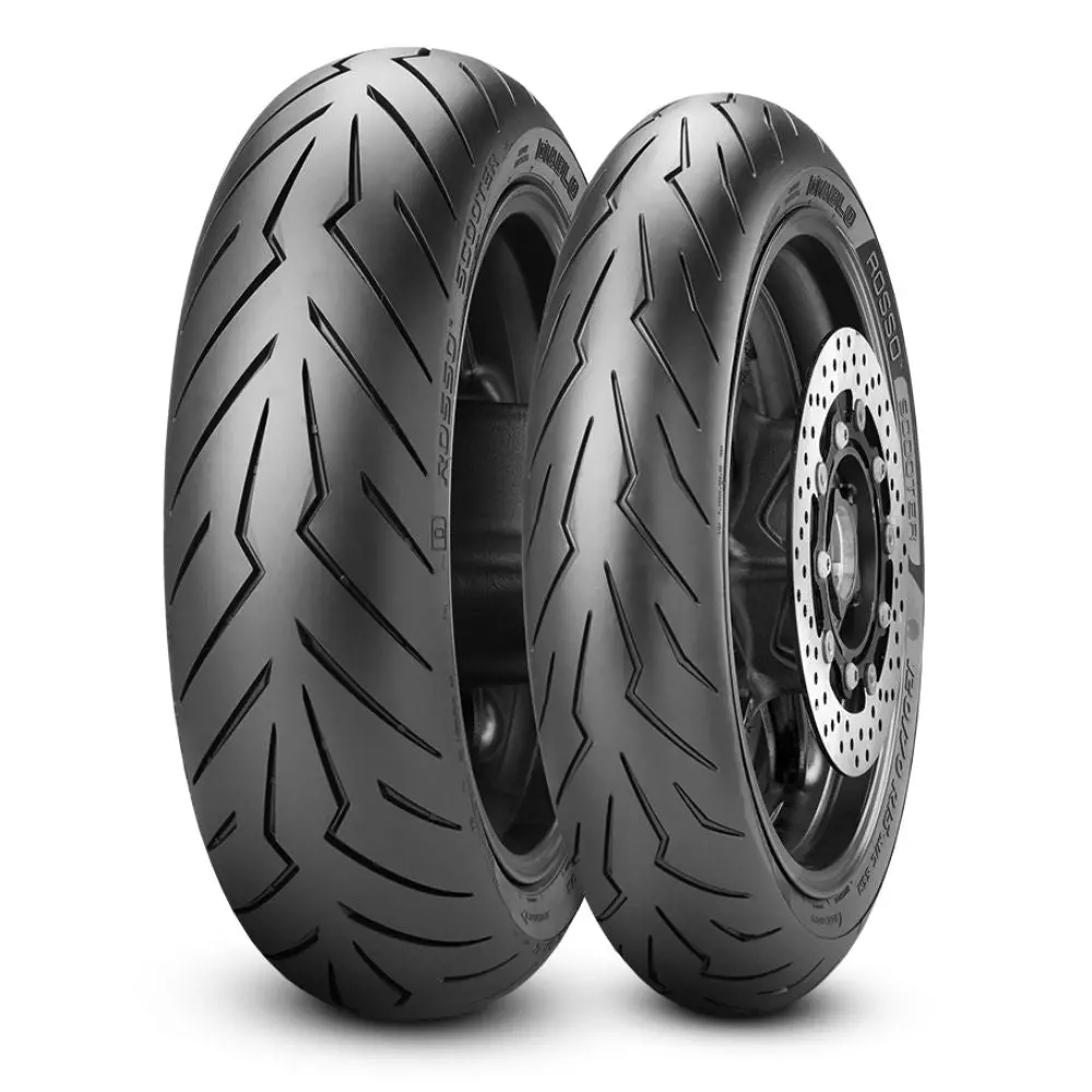 Pirelli Diablo Rosso Scooter - 120/70-14 55S And 150/70-14 66S Tubeless Tyre | Front & Rear 1