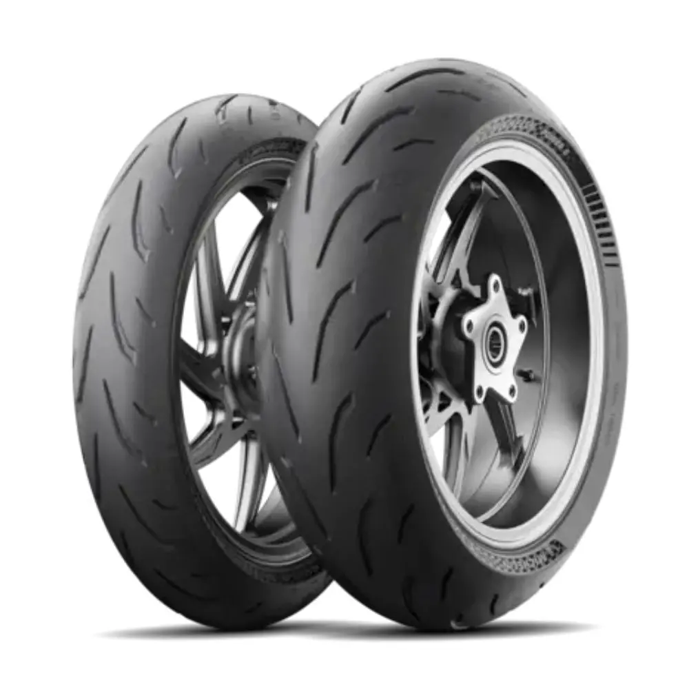 Michelin Power 6 - 120/70-Zr17 58W And 200/55-Zr17 78W Tubeless Tyre | Front & Rear 1