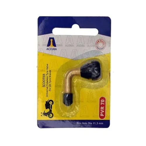 Two Wheeler Scooter Tyre Valve - Accura Pvr70 1